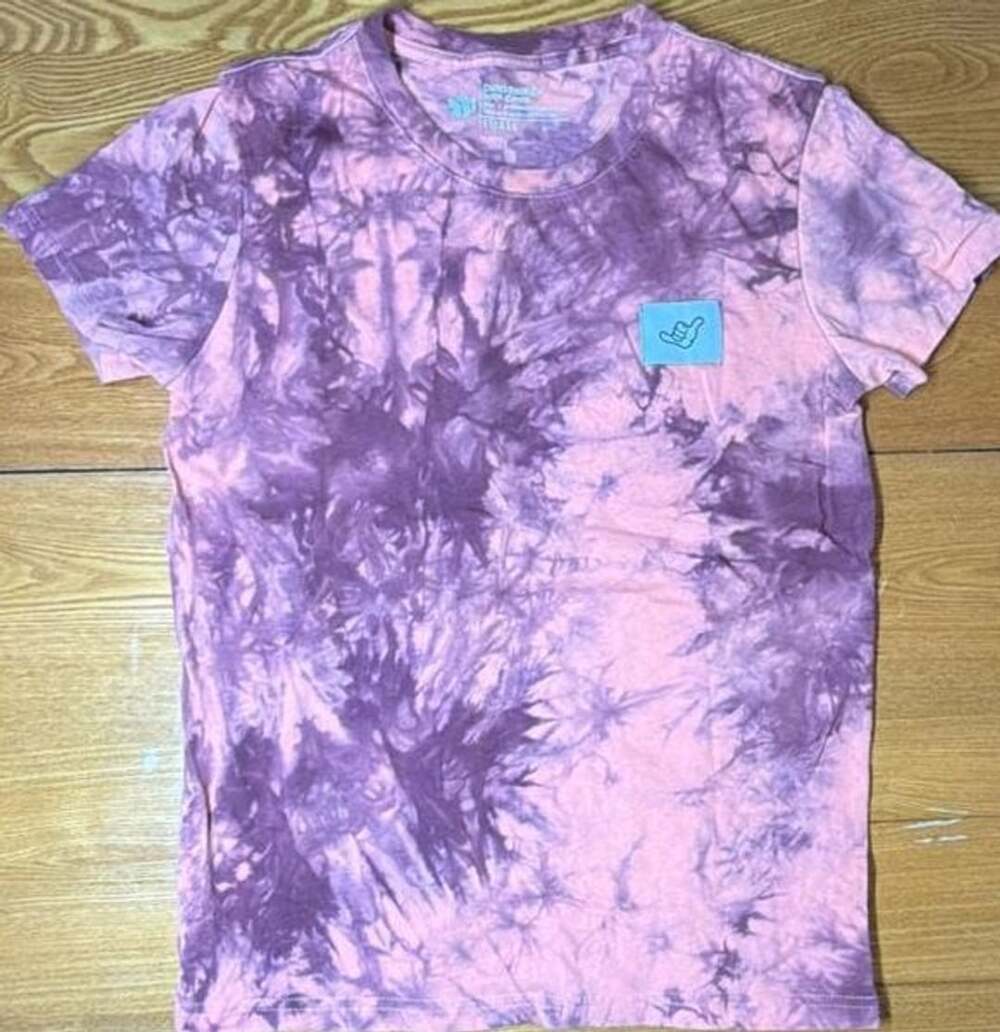 Dutch Bros Coffee Purple and Pink Tie-Dye T-Shirt Small